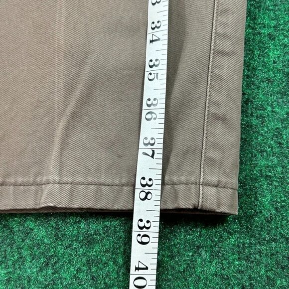 Peter Millar Flat Front‎ Brown Twill Pants Mens Size 34 MF15B84 - Picture 4 of 9